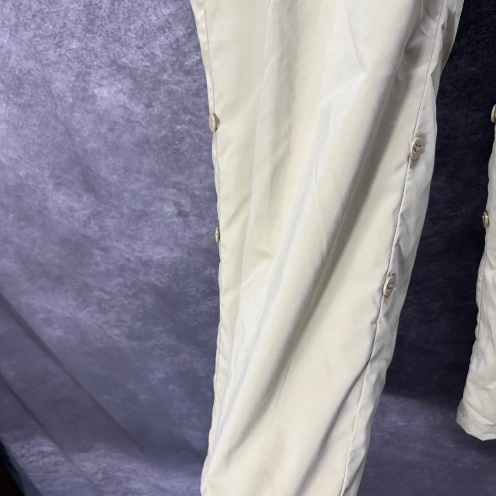 Y2K Nike Wide Leg Lightweight Hiking Pants Womens Size M Tan Gorpcore Utility - Picture 3 of 16